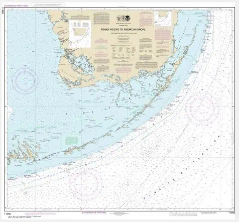 Detailed nautical chart of Powell Rocks to American Shoal, coastline, and navigation routes from The Map Shop, perfect for marine navigation, sailors, and boating enthusiasts seeking high-quality nautical maps.