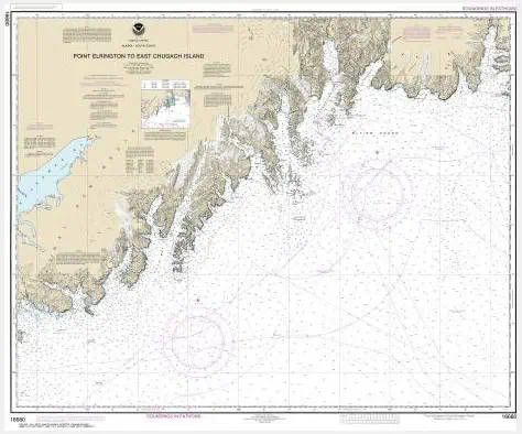Detailed nautical chart of Point Elmerton to East Chignik Island, ideal for maritime navigation and marine navigation charts.