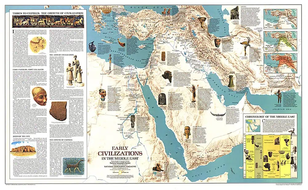 Early Civilizations in the Middle East - Published 1978 by National Geographic