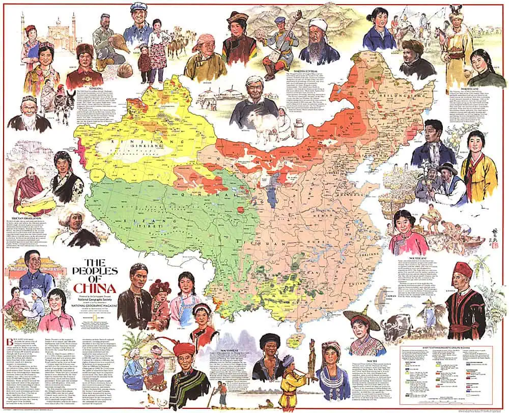 Peoples of China - Published 1980 by National Geographic