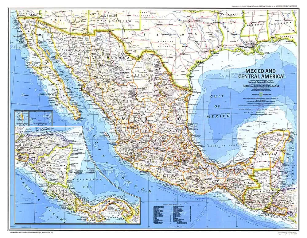 Mexico and Central America - Published 1980 by National Geographic