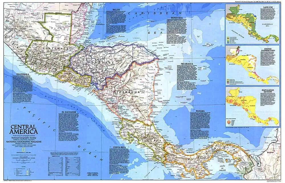 Central America - Published 1986 by National Geographic