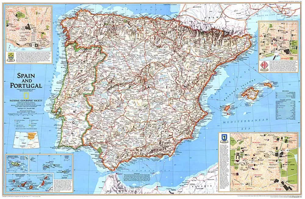 Spain and Portugal - Published 1998 by National Geographic