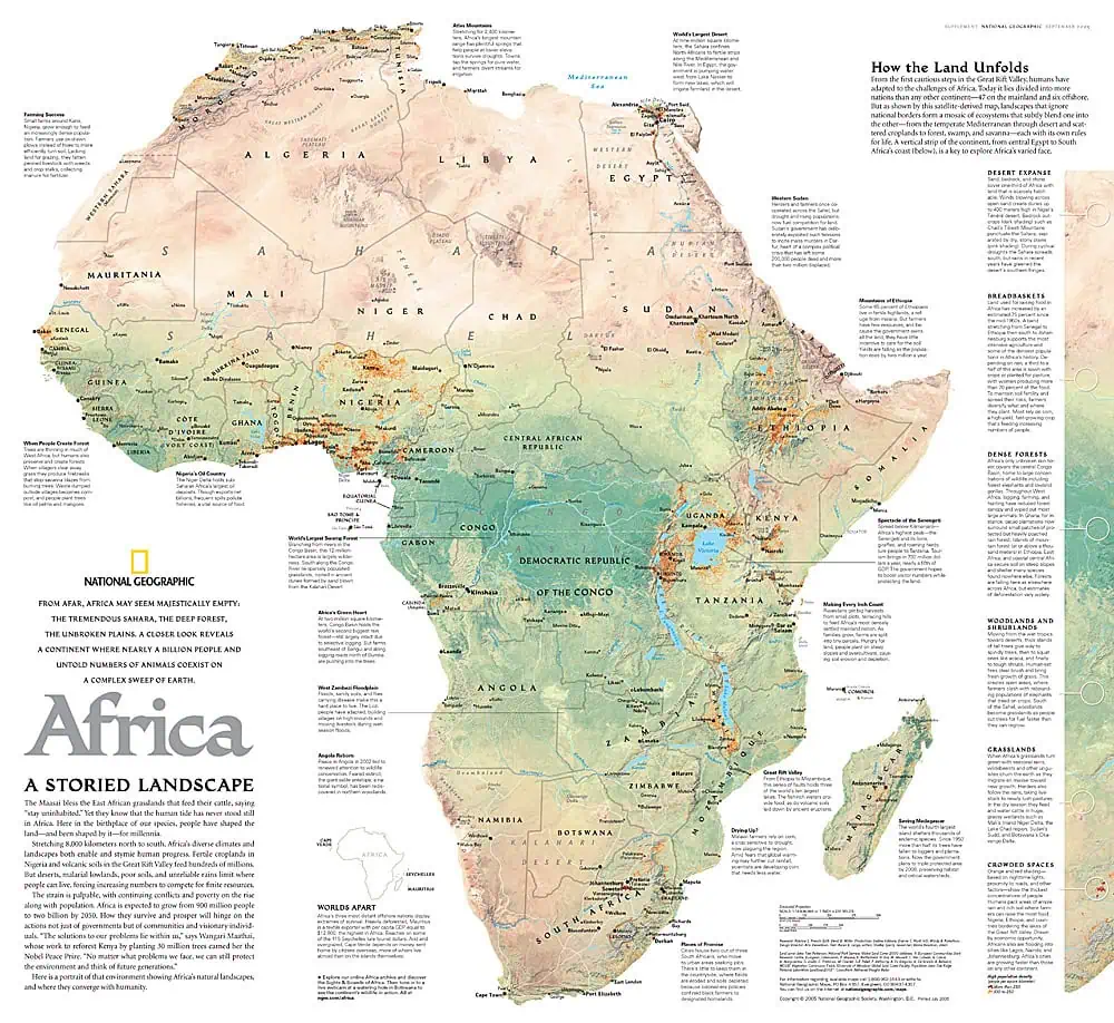 Africa, A Storied Landscape - Published 2005 by National Geographic