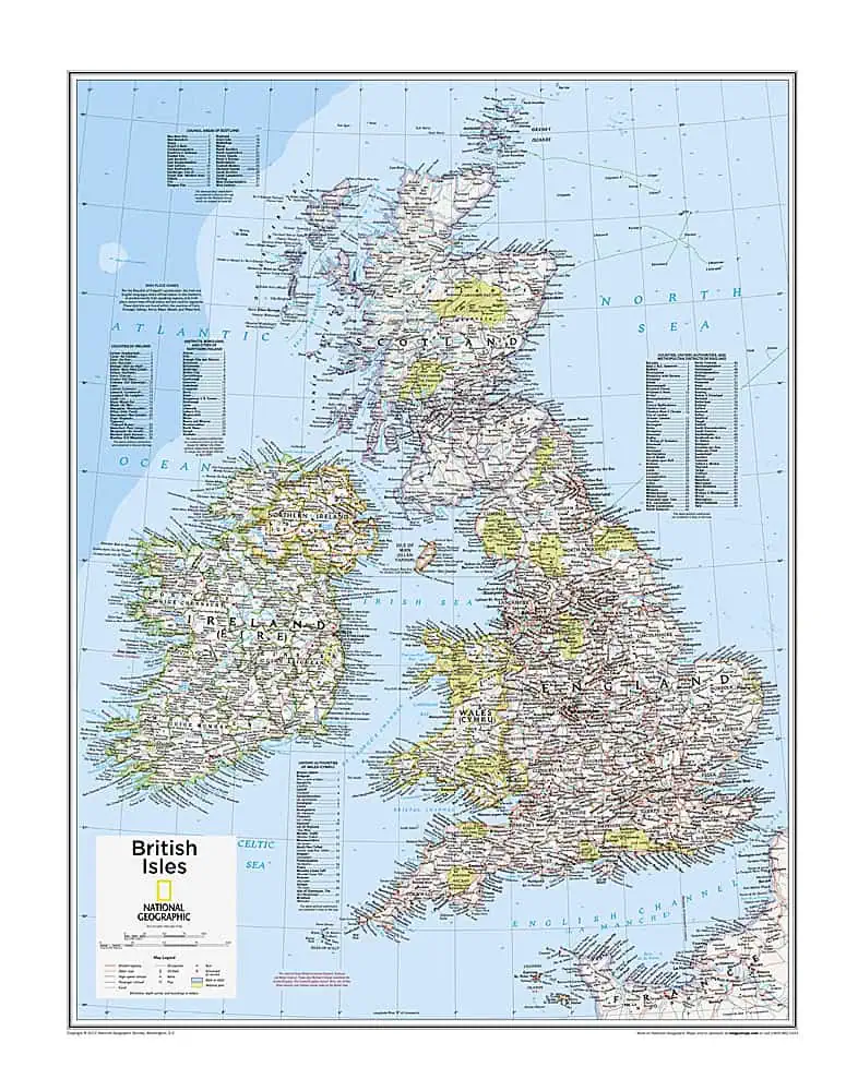 British Isles - Atlas of the World, 10th Edition by National Geographic