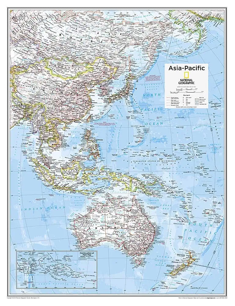 Asia-Pacific - Atlas of the World, 10th Edition by National Geographic