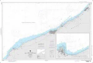 Detailed nautical chart of Long Island Sound, highlighting coastlines, water depths, navigation routes, and marinas, ideal for boating, sailing, and maritime navigation enthusiasts.
