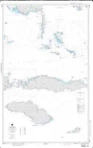 Map of the Bahamas featuring detailed island geography and navigational aids, ideal for sailors, travelers, and outdoor enthusiasts. High-quality nautical chart from The Map Shop.