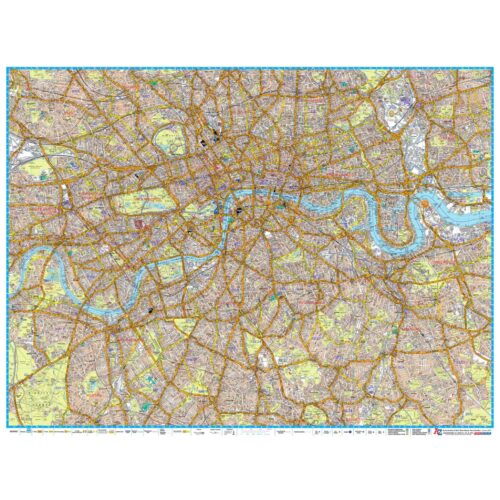 Detailed London city map with streets, parks, rivers, and landmarks, perfect for navigation, travel planning, and geographic reference. Includes transit routes and geographic features.