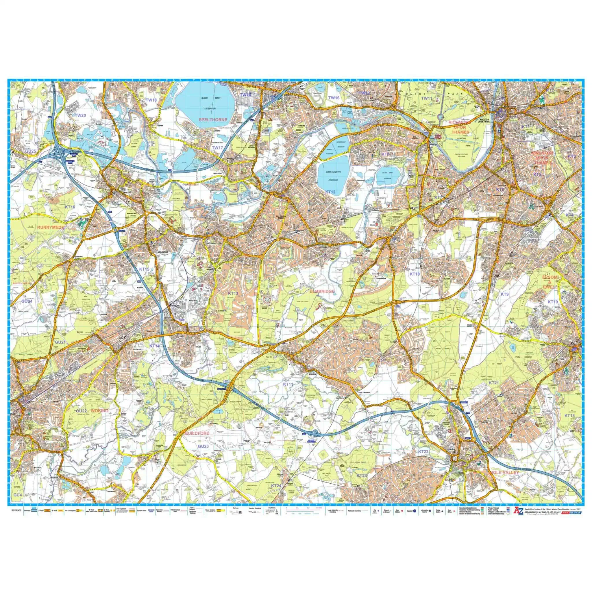 A-Z London Master Plan - South West by AZ Maps - The Map Shop