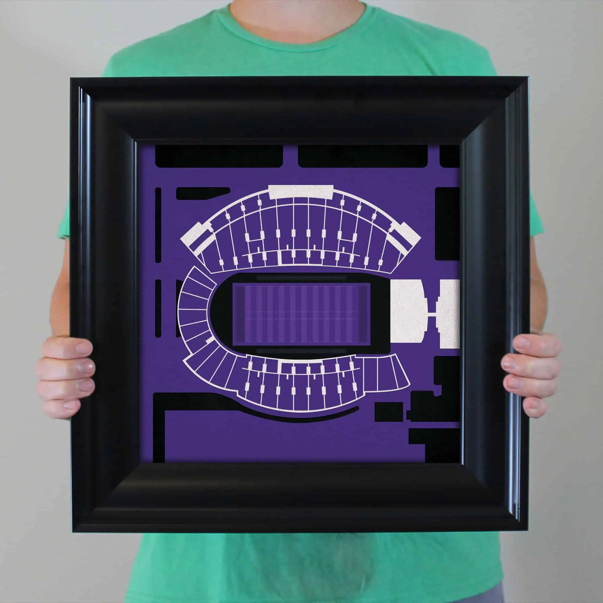 Detailed map of an arena with seating and layout features, suitable for event planning or navigation purposes.