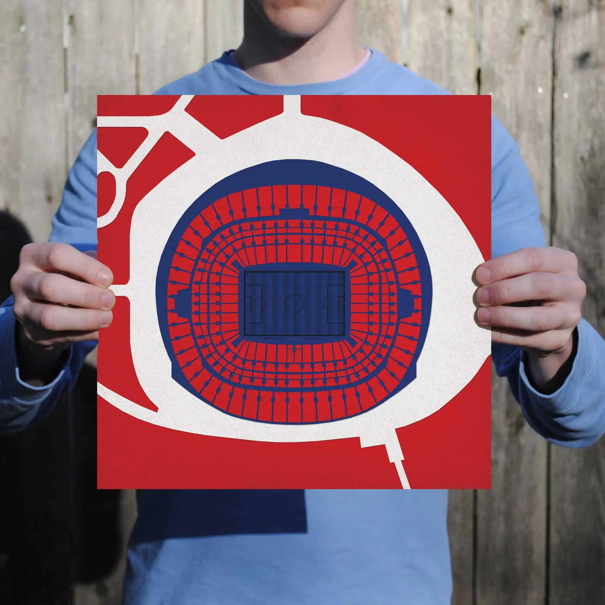 Colorful illustration of a stadium map, perfect for sports fans and event planning, showcasing seating and layout details.