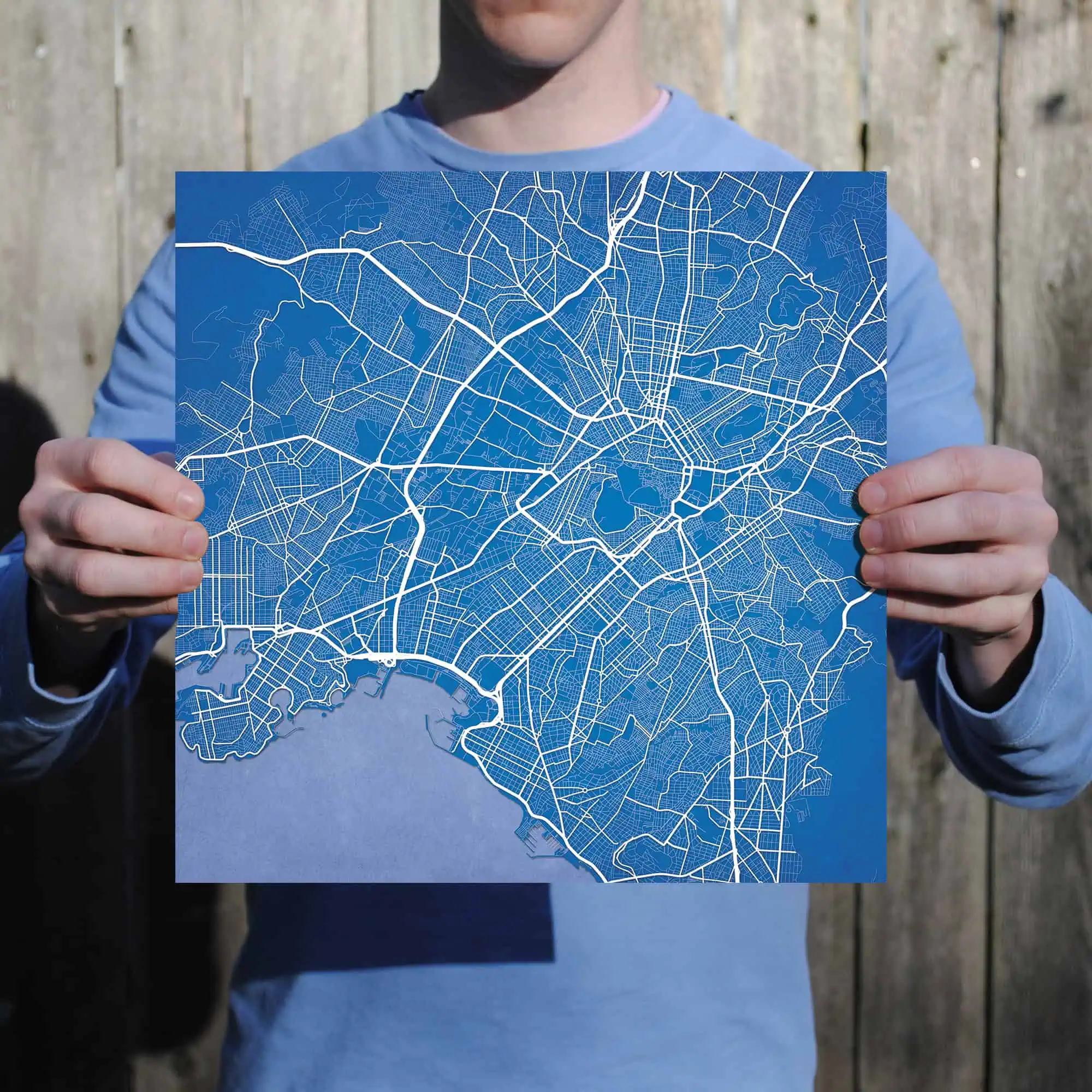 Detailed city map with street layouts for urban navigation and travel planning.