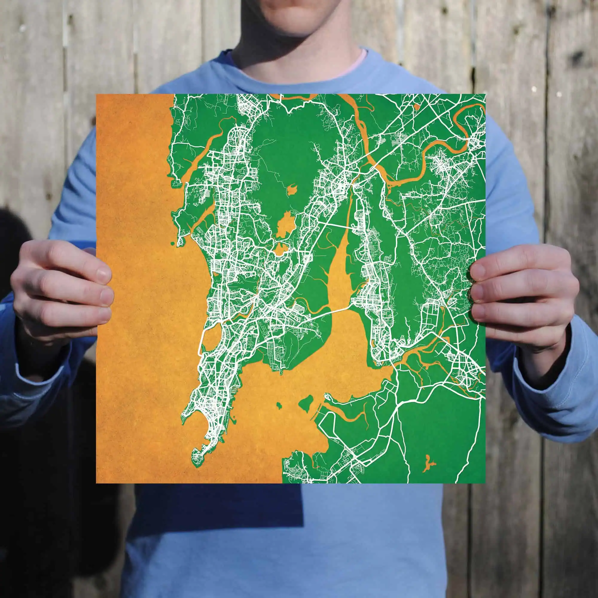 Detailed map of San Francisco with streets, parks, and waterways for navigation and travel planning.