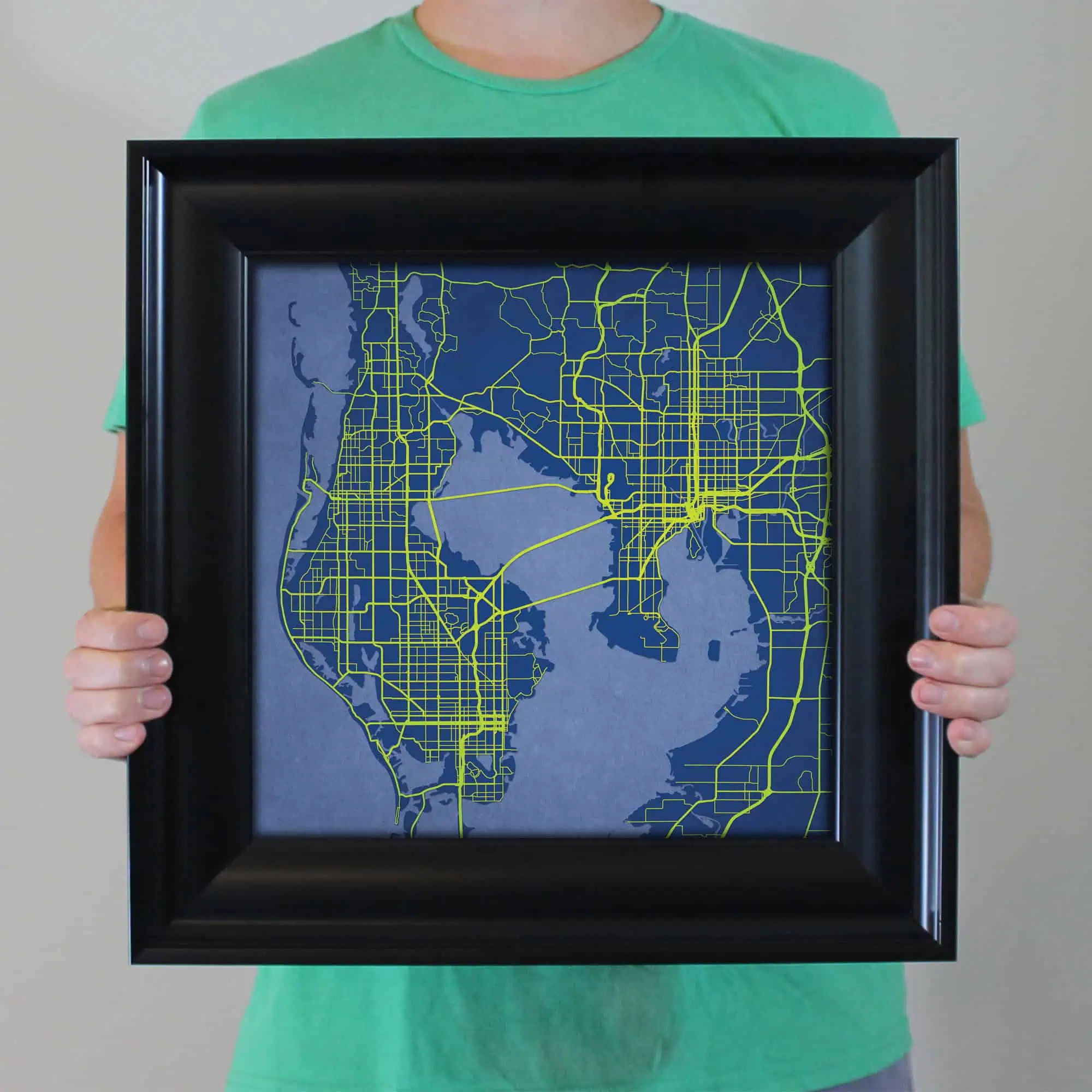 Detailed street map of Seattle, Washington, highlighting major roads and city layout, perfect for navigation and geographic reference.