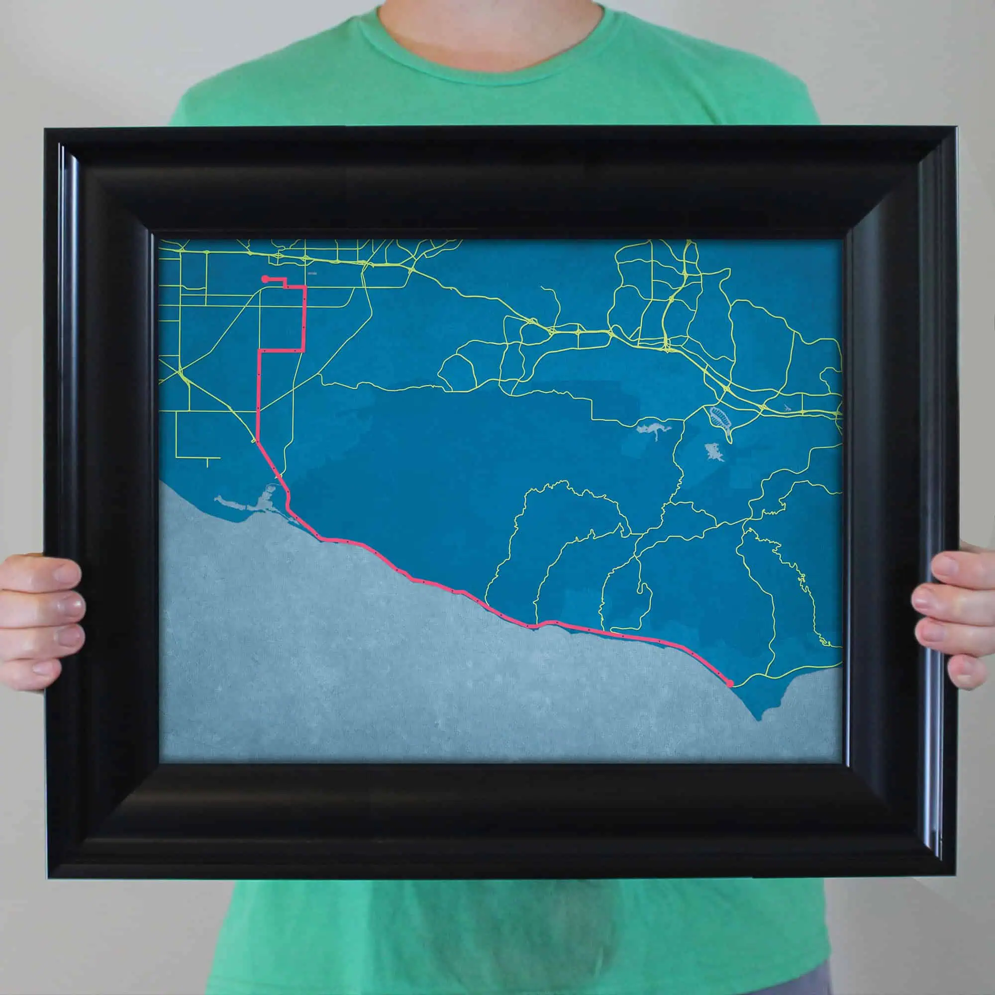 Detailed map of California with highway routes and road network, emphasizing road navigation, travel planning, and geographic mapping services.