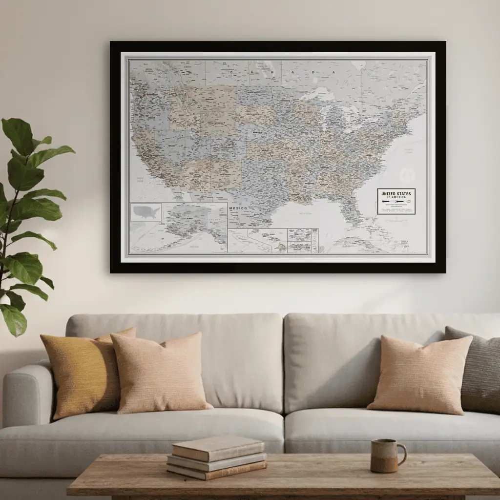Best Selling U.S. Wall Maps