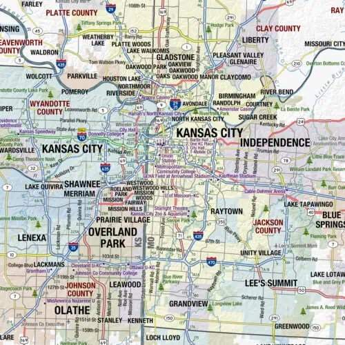 Detailed Missouri state wall map for educational and navigational use. Perfect for classrooms, offices, and homes to explore Missouri’s cities, counties, and landmarks.