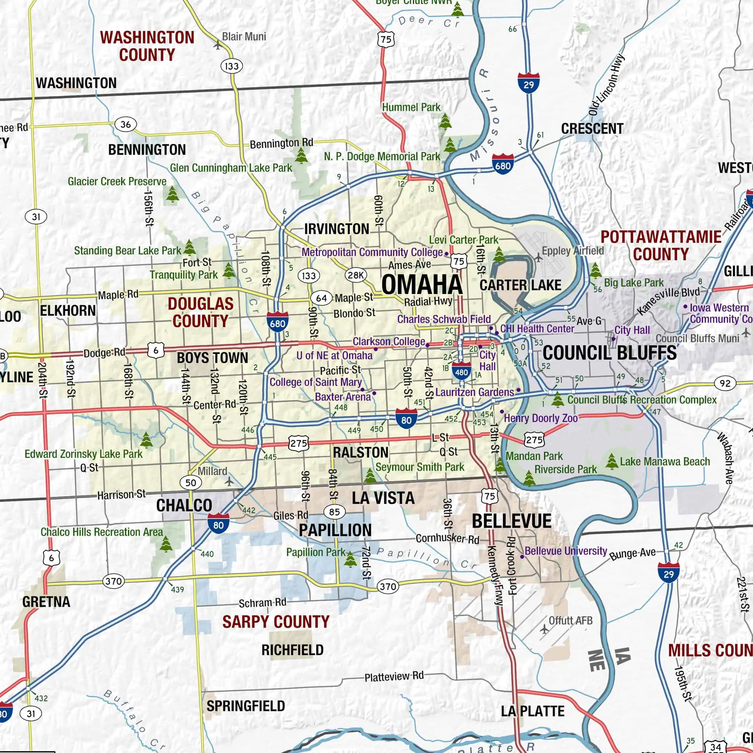 Detailed wall map of Montana showing counties, cities, roads, and geographical features for easy navigation and reference.